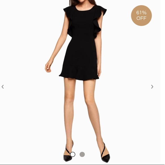 Black Ruffle Dress - Picture 3 of 5